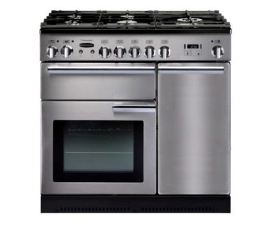 Rangemaster  Professional 90 Dual Fuel Range Cooker - Stainless Steel